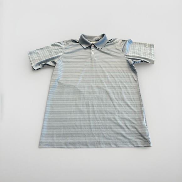 Columbia Other - Columbia Mens Gray 1/4 Button Polo Striped Short Sleeve Shirt Size S XM0069